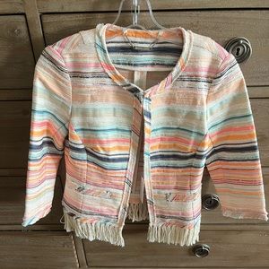 NWT Trina Turk Nani woven stripe jacket size 0